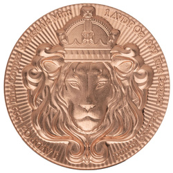 Меден медал Scottsdale Lion Stacker 1 унция AVDP мед