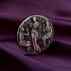 Tuvalu: Stříbrná mince s vysokým reliéfem - Moirai 2 oz 2025 Antiqued Coin