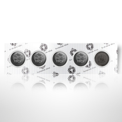 Samoa: Anno del Drago 2 once d'argento 2024 Rodio nero