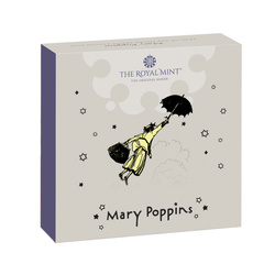 Mary Poppins kolorowana 50p Srebro 2025 Proof