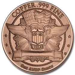 Trade Dollar 1 onza Cobre