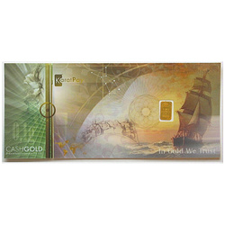 Nadir Lingote de oro de 0,1 gramos LBMA GD Refiner