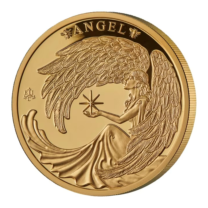 Sant'Elena: Lucky Angel 1 oncia d'oro 2024 Moneta Proof