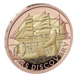 RRS Discovery £2 Złoto 2025 Proof