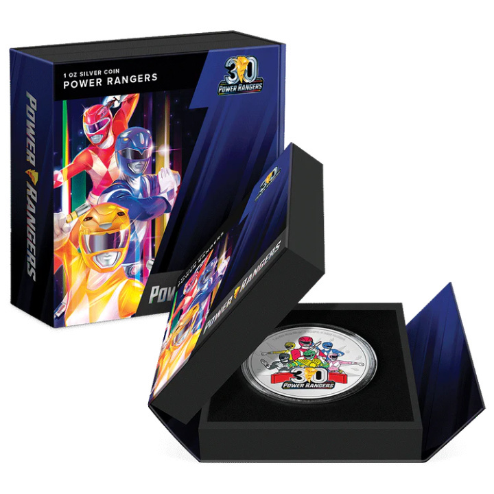 Niue: Power Rangers 30th Anniversary coloured 1 oz Silber 2023 Proof