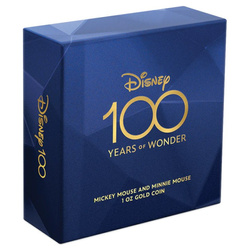 Niue: Disney 100 let zázraků – Mickey Mouse a Minnie Mouse 1 unce zlata 2023 Proof