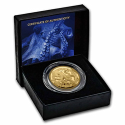 Barbados: Ośmiornica 1 uncja Złota 2022