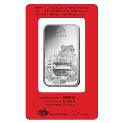 1 oz Silberbarren Lunar Jahr des Schwein