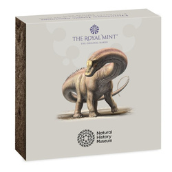 Dinosaurs: Iconic Specimens - Diplodocus 50p coloured Silber 2024 Proof