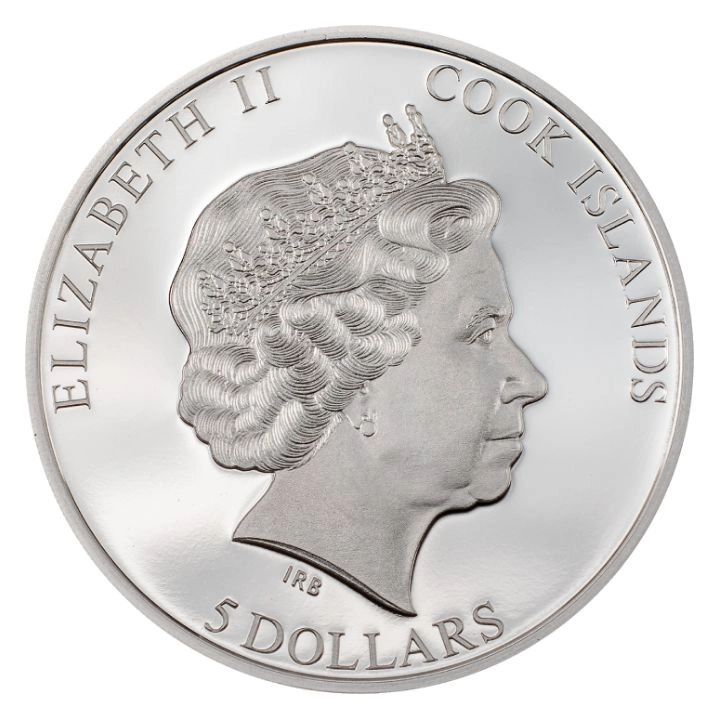 Cook Islands: In Memoriam Queen Elizabeth II 1 oz Silber 2022 Proof