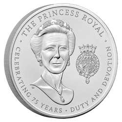 The 75th Birthday of HRH The Princess Royal £5 měď-nikl 2025