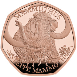 Tales of the Earth - Steppe Mammoth 50p Złoto 2024 Proof 