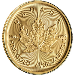 Canadian Maple Leaf 1/20 oz Gold 2025