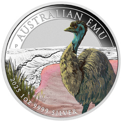 Australijski Emu coloured 1 oz Silver 2025