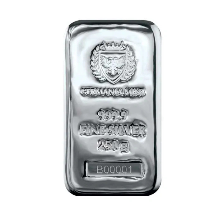Stříbrný slitek 250 gramů stříbra různé druhy
