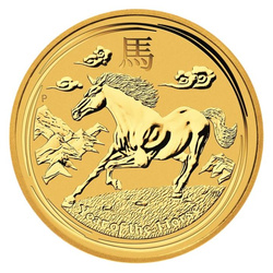 Perth Mint: Lunar II – Rok Koně 1/10 unce zlata 2014