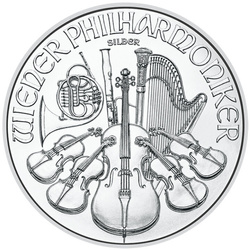 Vienna Philharmonic 100 oz Silver - located at duty free magazine in New York (Loomis)