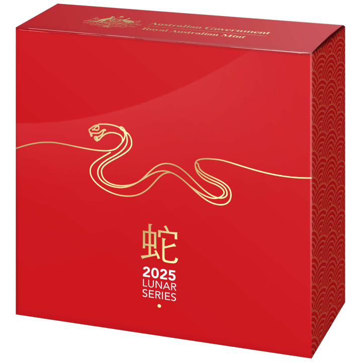 RAM: Lunar - Year of the Snake 1 oz Silver 2025 Proof Domed Coin