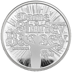 Dame Shirley Bassey 2 once d'argento 2023 Proof