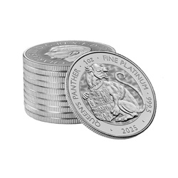  The Royal Tudor Beasts: The Queen's Panther 1 oz Platinum 2025