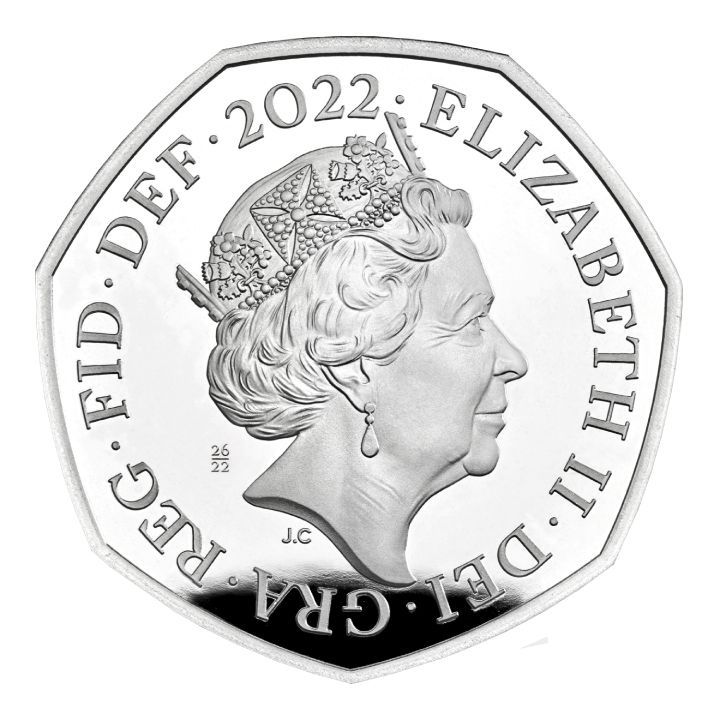 Zestaw 10 monet Her Majesty Queen Elizabeth Srebro 2022 Proof