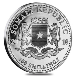 African Wildlife: Elephant 1 oz Silber 2018