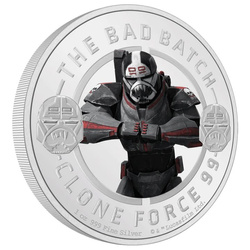 Niue: Star Wars The Bad Batch - Wrecker coloured 1 oz Silber 2022 Proof