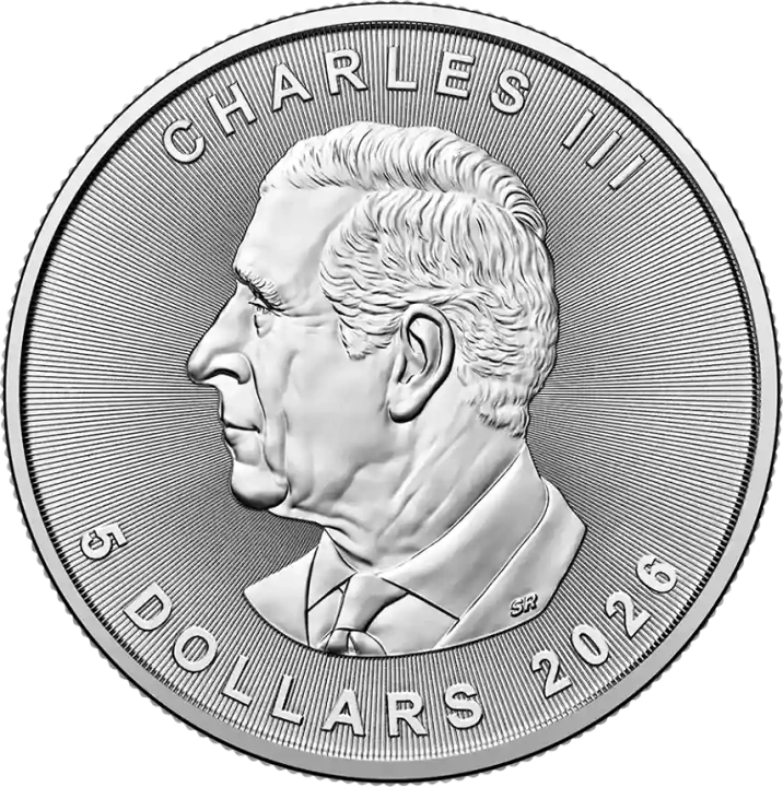 Kanadisches Maple Leaf 1 oz Silber 2026