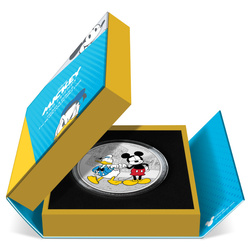 Niue: Disney Mickey & Friends - Pato Donald y Mickey Mouse coloreado 3 oz Plata 2023 Proof