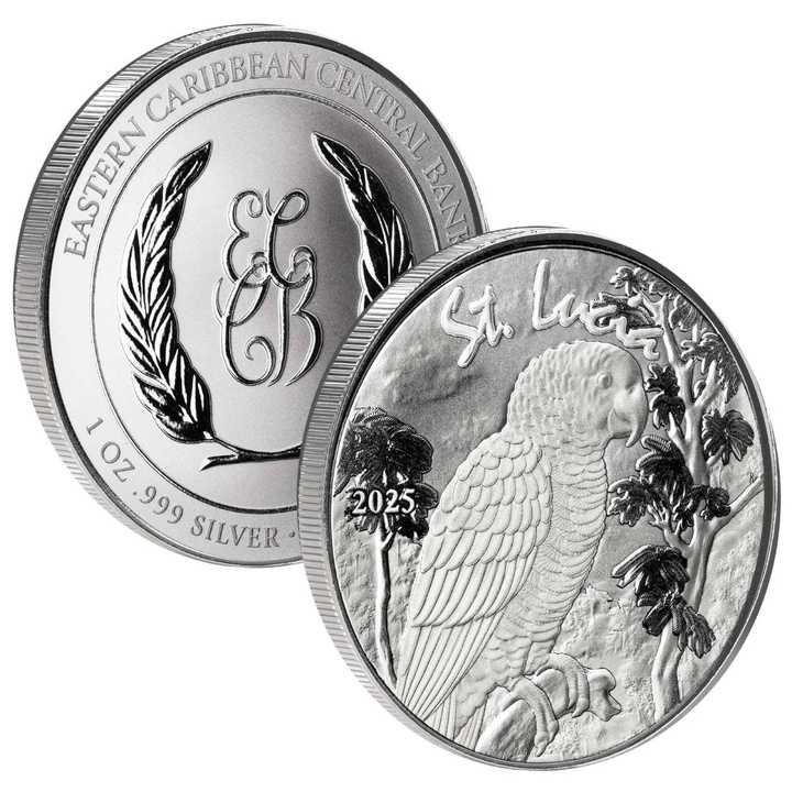 St. Lucia Parrot 1 oz Silver 2025
