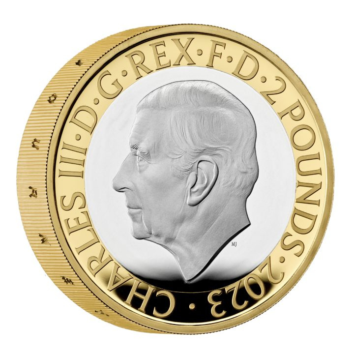 The Centenary of the Flying Scotsman 2 libry pozlacené, barevné stříbro 2023 Proof Piedfort