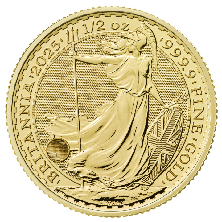 Britannia 1/2 uncji Złota 2025
