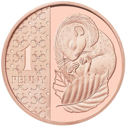 Lote de 8 monedas de cobre Reino Unido Definitive 2024