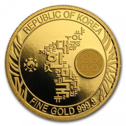 Tigre Coreano 1/4 onza Oro 2018