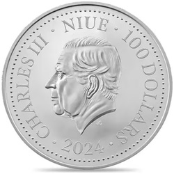 Niue: Phoenix 1000 gram Silver 2024 Prooflike Coin