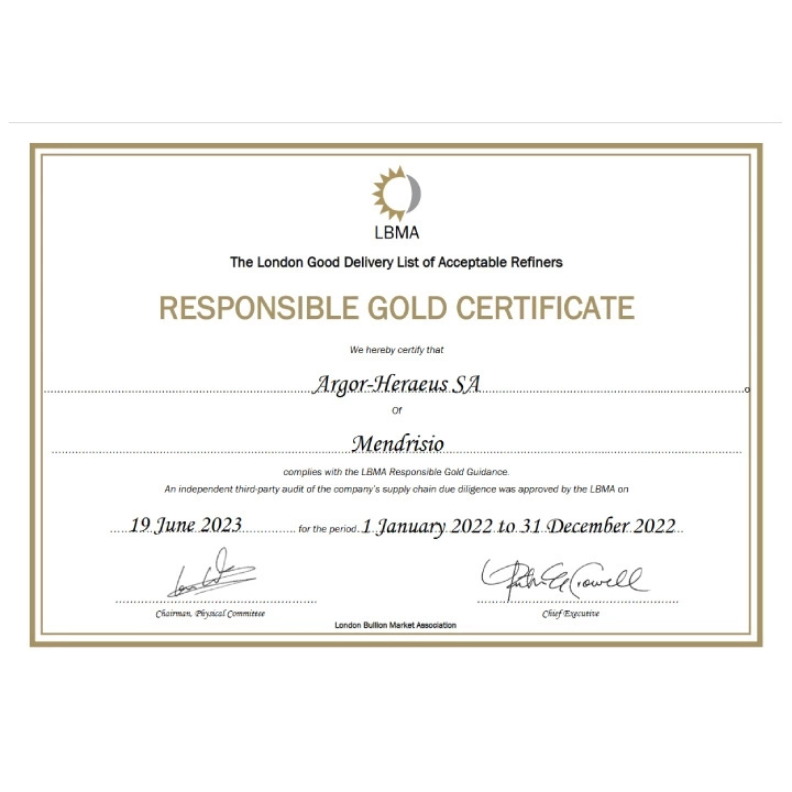 Argor Heraeus 2 Gram Gold Bar