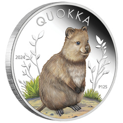 Quokka coloured 1 oz Silver 2024 Proof