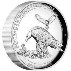 Australian Wedge-Tailed Eagle 1 oz Silber 2018 Proof High Relief