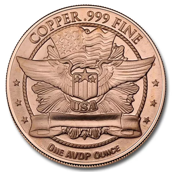 Capped Bust 1 uncja Miedzi