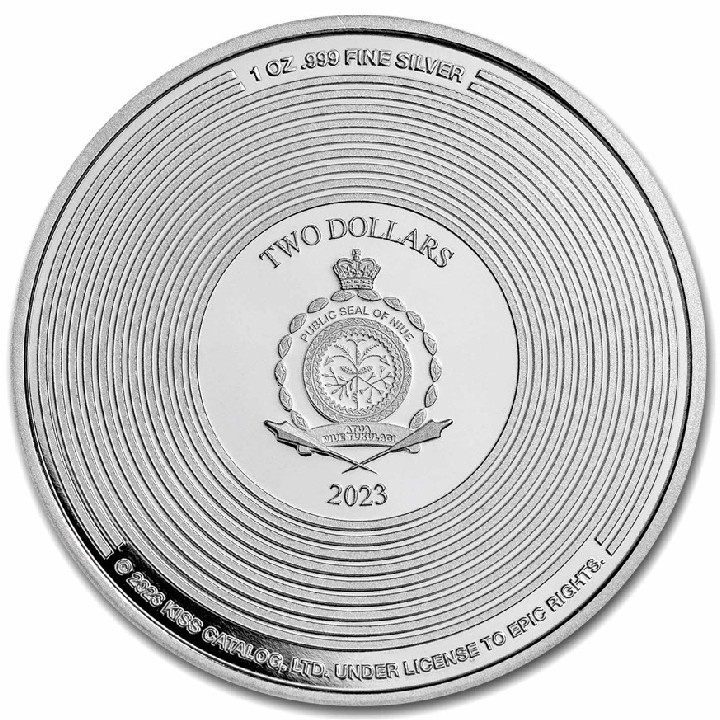 Niue: KISS 50th Anniversary coloured 1 oz Silver 2023 Proof