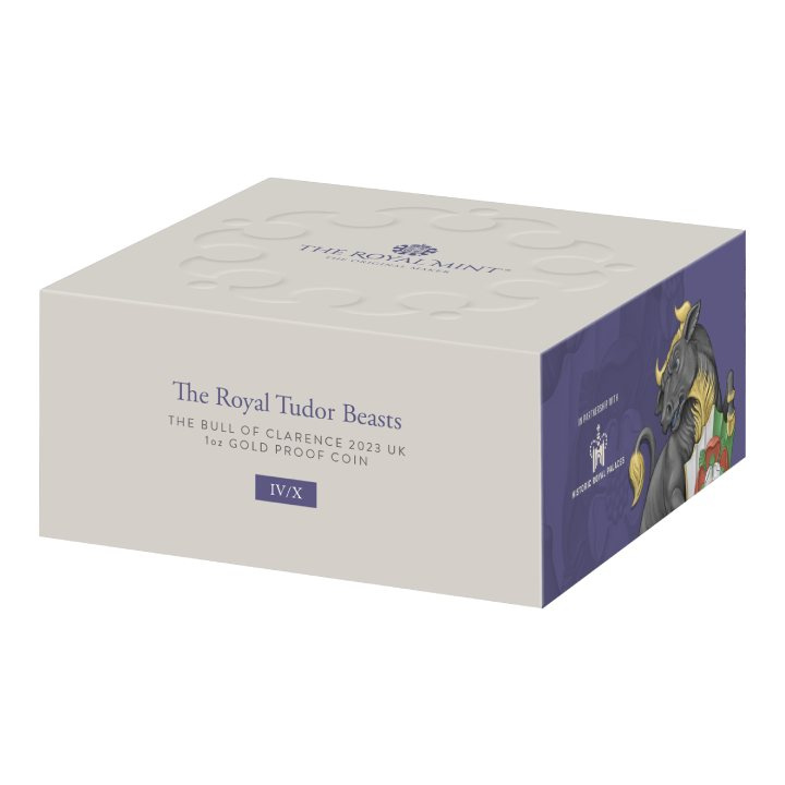 The Royal Tudor Beasts: El Toro de Clarence 1 oz Oro 2023 Proof
