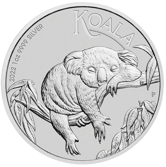 Perth Mint Koala 1 uncja Srebra 2022 1 AUD