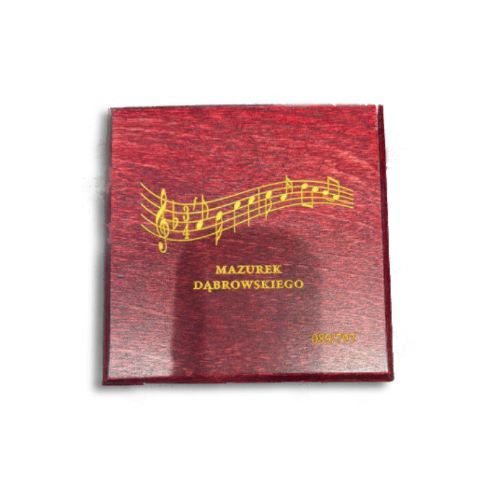 Niue: Mazurek Dąbrowskiego 1/10 oz Gold 2022 Poof Coin