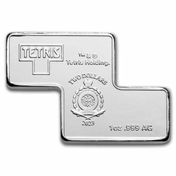 Niue: Tetris - S-Tetrimino Block 1 oz Silver 2023 Coin