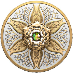 Canada : Dancing Ammolite - Elements of Nature « Earth » plaqué or 20 Argent 2025 Proof