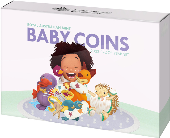 Set 6 monede Australian Baby 2023 Proof