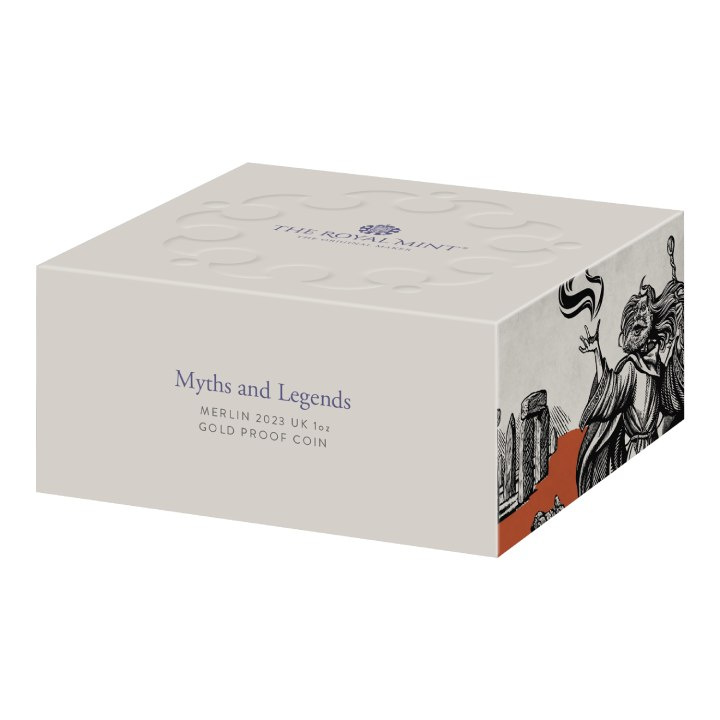 Mítoszok és legendák: Merlin 1 uncia arany 2023 Proof