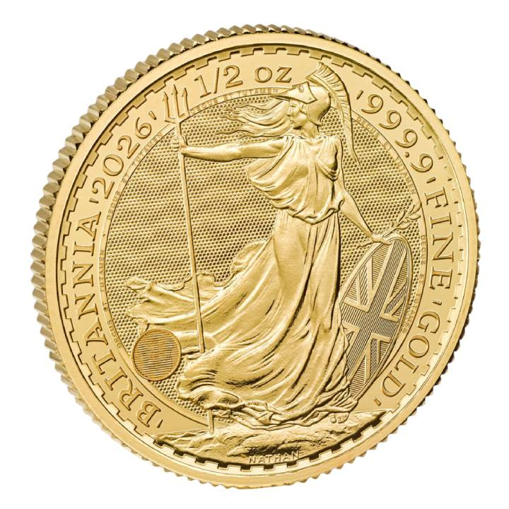 Britannia 1/2 uncji Złota 2026