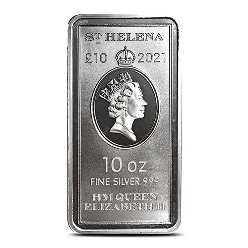 Santa Elena 10 oz Moneda de Plata 2021