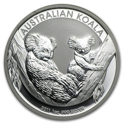 Koala 1 unce stříbra 2011